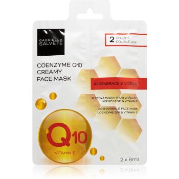 Gabriella Salvete Face Mask Coenzyme Q10 maseczka regenerująca przeciw zmarszczkom 2x8 ml