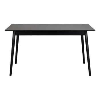 Czarny stół do jadalni Rowico Lotta, 140x90 cm