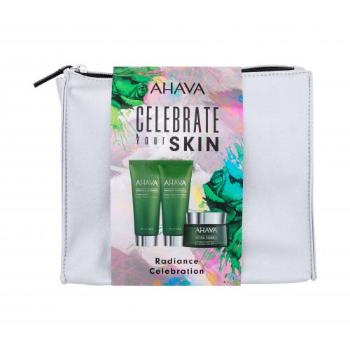 AHAVA Celebrate Your Skin Radiance Celebration zestaw Krem do twarzy na dzień 50 ml + oczyszczający żel 100 ml + maska do twarzy 100 ml + kosmetyczka