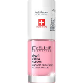 Eveline Cosmetics Nail Therapy Care & Colour odżywka do paznokci 6 in 1 odcień Rose 5 ml
