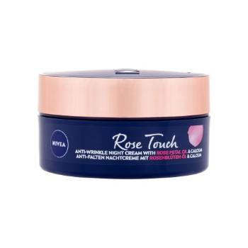 Nivea Rose Touch Anti-Wrinkle Night Cream 50 ml krem na noc dla kobiet Uszkodzone pudełko