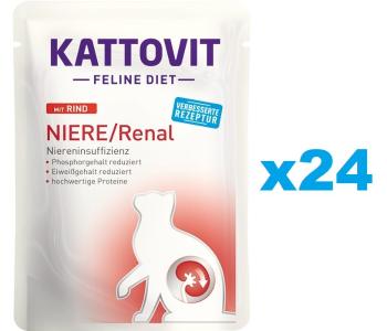 KATTOVIT Feline Diet Niere/Renal Beef 24 x 85 g