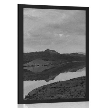 Plakat uroczy krajobraz - 60x90 black