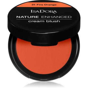 IsaDora Nature Enhanced Cream Blush róż w kompakcie,pędzel i lusterko odcień 31 Fire Orange