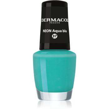 Dermacol Neon neonowy lakier do paznokci odcień 37 Aqua Blu 5 ml
