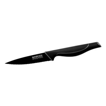 Czarny nierdzewny ząbkowany nóż Nirosta Wave