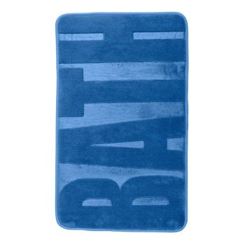 Niebieski dywanik łazienkowy z pianką z pamięcią kształtu Wenko, 80x50 cm