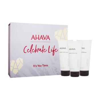 AHAVA Celebrate Life It's You Time zestaw Żel pod prysznic 100 ml + mleczko do ciała 100 ml + krem do rąk 100 ml dla kobiet