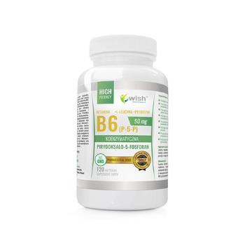 WISH Pharmaceutical Vitamin B6 (P-5-P) 50mg + Inulin - 120capsWitaminy i minerały > Witamina B