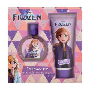 Disney Frozen Anna zestaw EDT 50 ml + brokatowe mleczko do ciała 150 ml dla dzieci