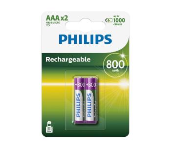 Philips R03B2A80/10 - 2 szt. Bateria ładowalna AAA MULTILIFE NiMH/1,2V/800 mAh