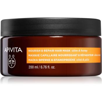 Apivita Holistic Hair Care Olive & Honey odżywcza maska do włosów 200 ml