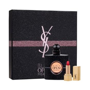 Yves Saint Laurent Black Opium zestaw Edp 50 ml + Lipstic Rouge Pur Couture 1,3 ml color 1 dla kobiet