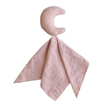 mushie Cuddle Blanket Muslin Moon Tradewinds