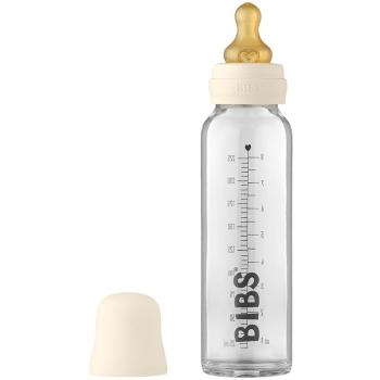 BIBS Baby Glass Bottle 225 ml butelka dla noworodka i niemowlęcia Ivory 225 ml