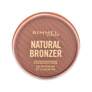 Rimmel London Natural Bronzer Ultra-Fine Bronzing Powder 14 g bronzer dla kobiet Uszkodzone pudełko 002 Sunbronze