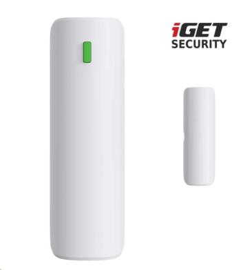 iGET SECURITY EP4 - Bezprzewodowy czujnik magnetyczny do drzwi/okien do alarmu iGET SECURITY M5