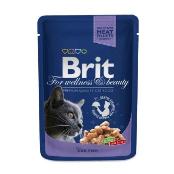 BRIT Premium Cat Adult Cod Fish dorsz saszetka dla kota 24 x 100g