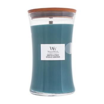 WoodWick Juniper & Spruce 610 g świeczka zapachowa unisex Uszkodzone opakowanie