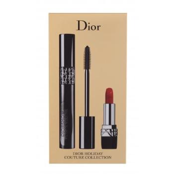 Christian Dior Diorshow Pump´N´Volume HD zestaw Tusz do rzęs 6 g + pomadka Mini Rouge 999 1,5 g dla kobiet 090 Black Pump