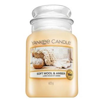 Yankee Candle Soft Wool & Amber świeca zapachowa 623 g