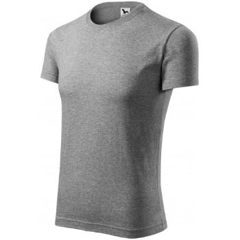 Modna koszulka męska, ciemnoszary marmur, XL