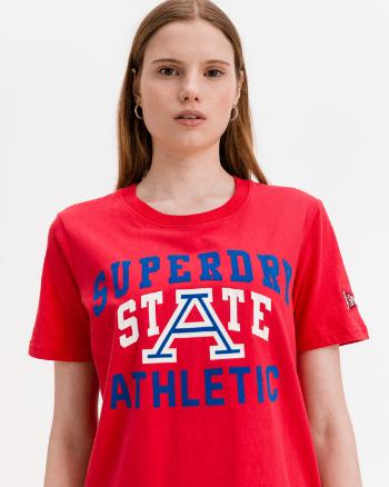 SuperDry Cellgiate Athletic Union Koszulka Czerwony