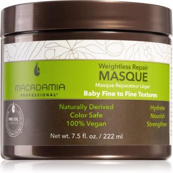 Macadamia Natural Oil Weightless Repair maseczka regenerująca do wszystkich rodzajów włosów 222 ml