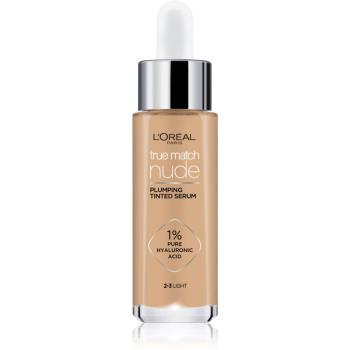 L’Oréal Paris True Match Nude Plumping Tinted Serum serum do ujednolicenia kolorytu skóry odcień 2-3 Light 30 ml