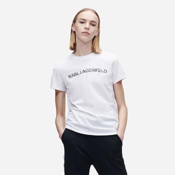 Koszulka Karl Lagerfeld Elongated Zebra Logo T-Shirt 221W1725 100