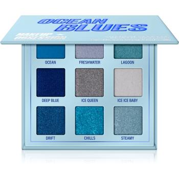 Makeup Obsession Mini Palette paleta cieni do powiek odcień Ocean Blues 11,7 g