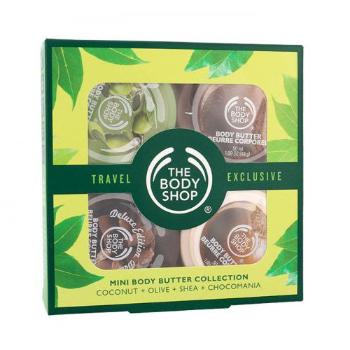 The Body Shop Shea zestaw 50ml Coconut Body Butter + 50ml Olive Body Butter + 50ml Shea Body Butter + 50ml Chocomania Body Butter dla kobiet