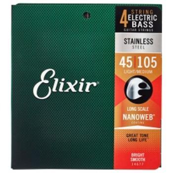 Elixir Bel 45-105 14677 - Struny Do Gitary Basowej