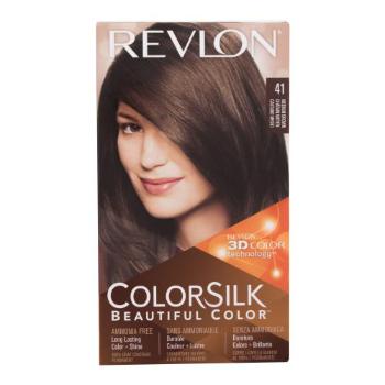 Revlon Colorsilk Beautiful Color farba do włosów Farba do włosów 59,1 ml + utleniacz 59,1 ml + odżywka 11,8 ml + rękawiczki dla kobiet 41 Medium Brown