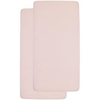 Meyco Jersey Fitted Sheet 2 Pack 70 x 140 / 150 Soft Pink