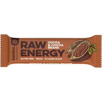 Bombus Raw Energy BIO batonik owocowy smak Cocoa & Cocoa Beans 50 g