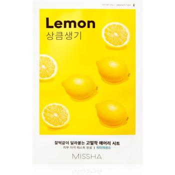 Missha Airy Fit Lemon platynowa maska nadająca blasku i witalności skórze 19 g