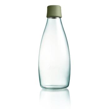Oliwkowa szklana butelka ReTap, 800 ml