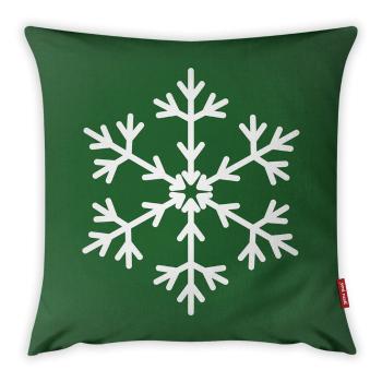 Poszewka na poduszkę Vitaus Christmas Period Green Simple Snowflake, 43x43 cm