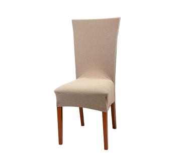Pokrowiec na krzesło z oparciem - brazowy - Rozmiar 80 x 40 cm