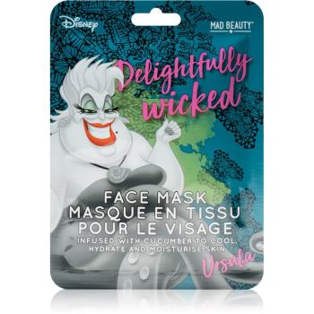 Mad Beauty Disney Villains Ursula maska nawilżająca w płacie z wyciągiem z ogórka 25 ml