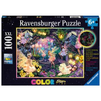 Ravensburger Color Puzzle Star Line - Świecące leśne wróżki