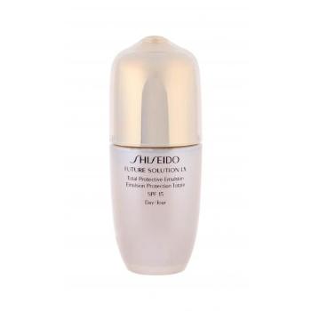 Shiseido Future Solution LX Total Protective Emulsion SPF15 75 ml żel do twarzy dla kobiet Uszkodzone pudełko