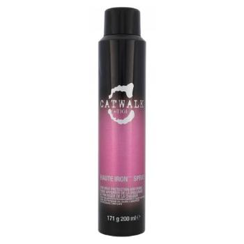 Tigi Catwalk Haute Iron Spray 200 ml stylizacja włosów na gorąco dla kobiet uszkodzony flakon