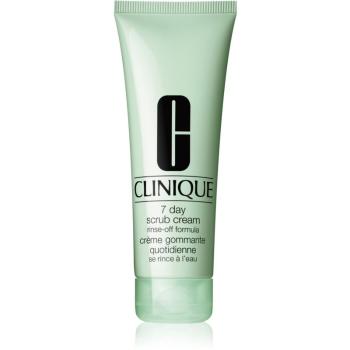 Clinique 7 Day Scrub Cream Rinse-Off Formula peeling oczyszczający do codziennego użytku 100 ml