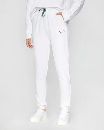 Armani Exchange Spodnie dresowe Biały