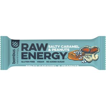Bombus Raw Energy BIO batonik owocowy smak Salty Caramel & Peanuts 50 g