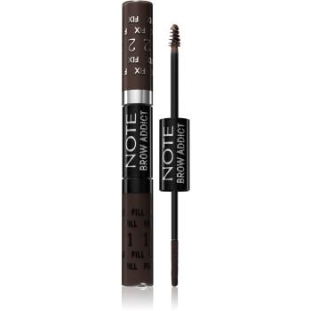 Note Cosmetique Brow Addict Tint and Shaping Gel żel do brwi 04 Grey Brown 2x5 ml