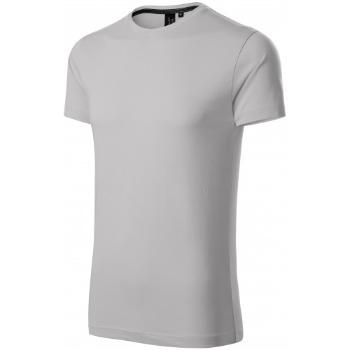 Ekskluzywna koszulka męska, srebrnoszary, XL