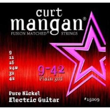 Curt Mangan 9-42 Pure Nickel Wound Struny Do Gitary Elektrycznej